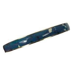 J. Crew Gold and Enamel Bangle Bracelet Blue